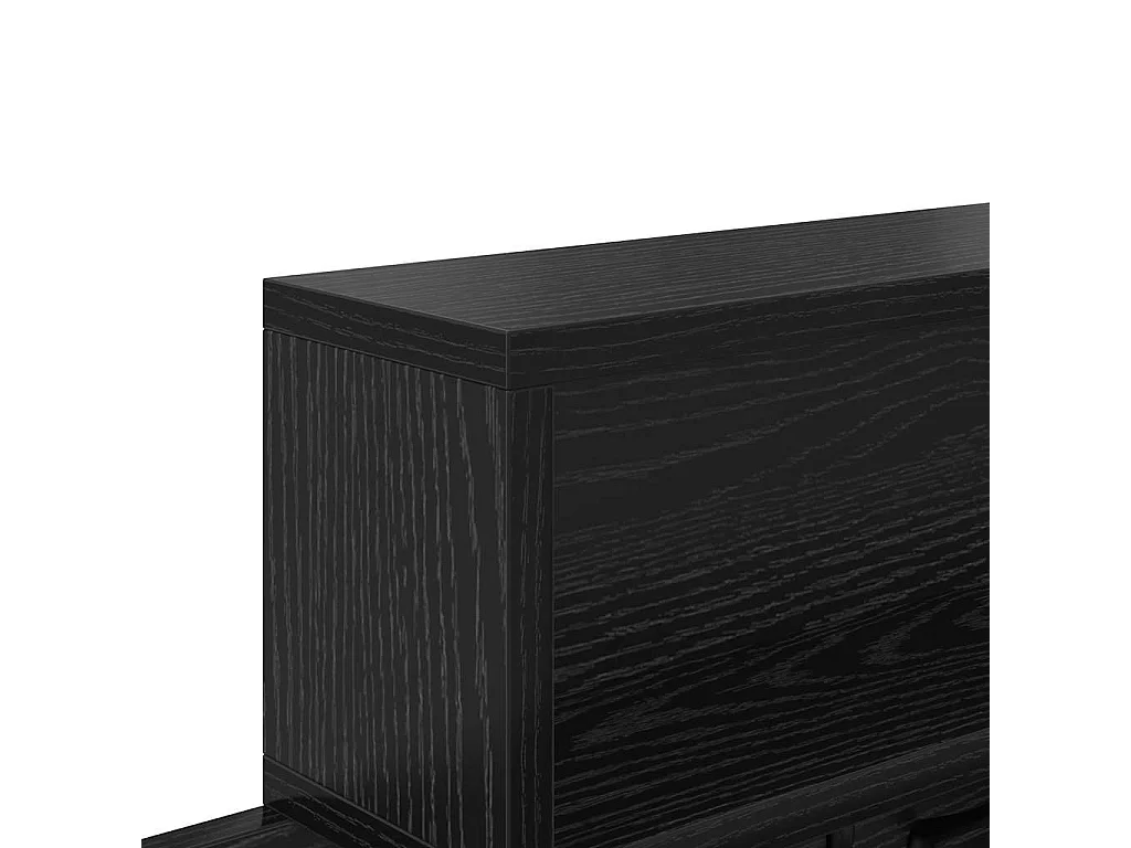 Perchero de pared con estante Roble negro 100 x 12 x 43,5 cm