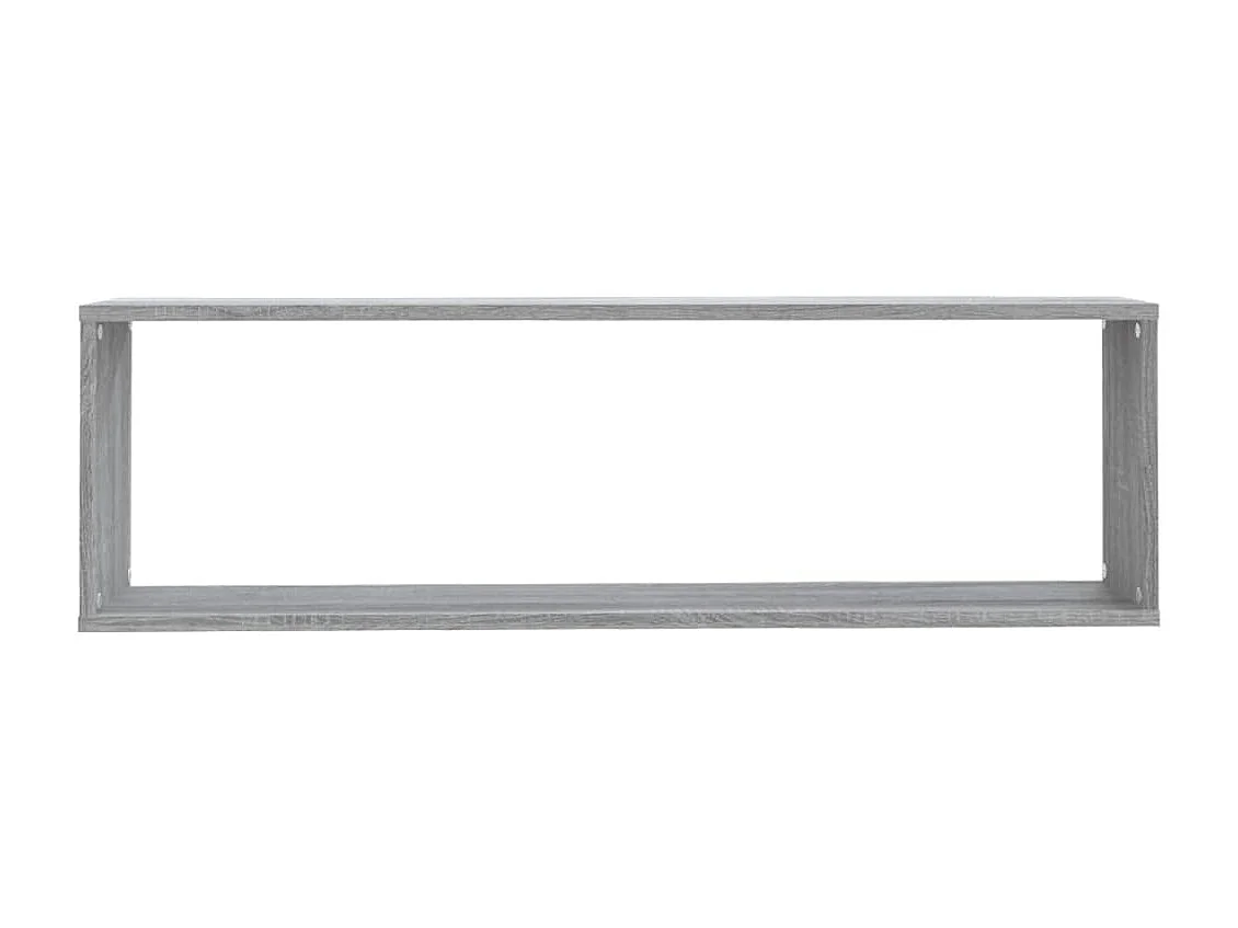 Étagères murales cube 4 pcs Sonoma gris 100x15x30 cm Bois