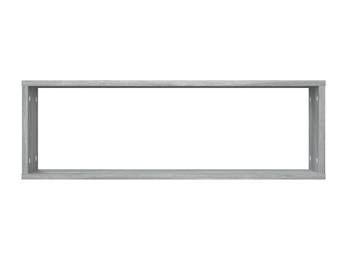 Estantería de pared cúbica de 4 piezas Sonoma gris 80x15x26,5 cm