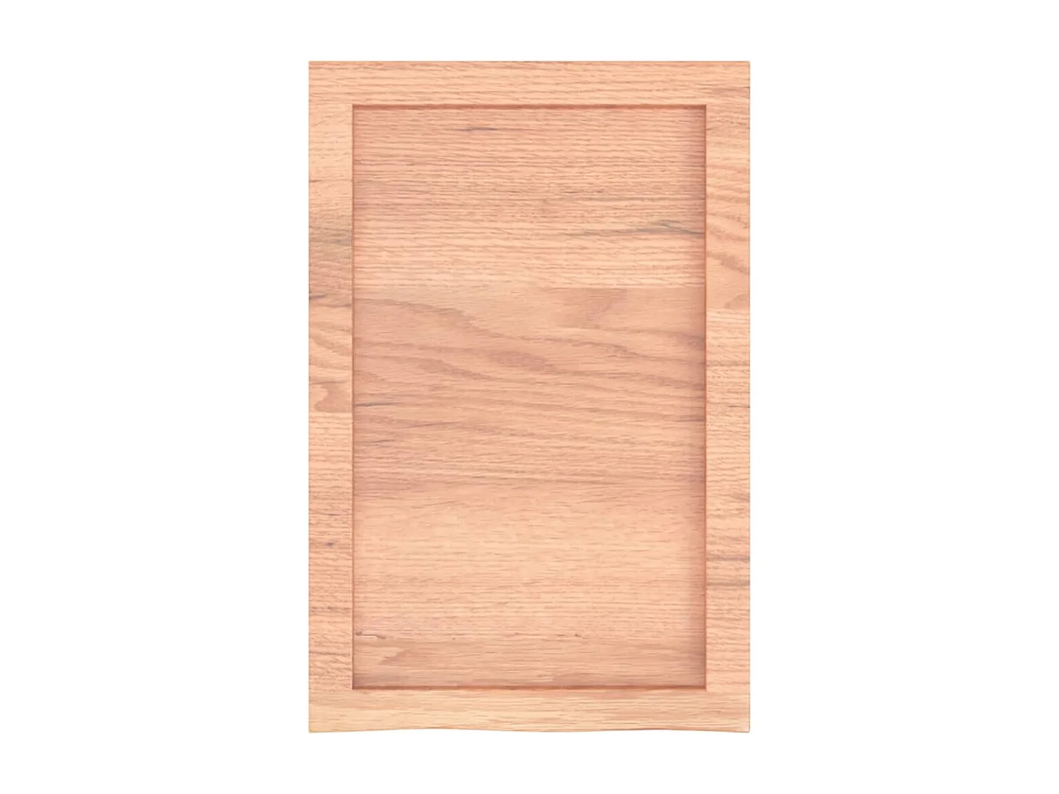 Étagère murale marron clair bois chêne massif traité