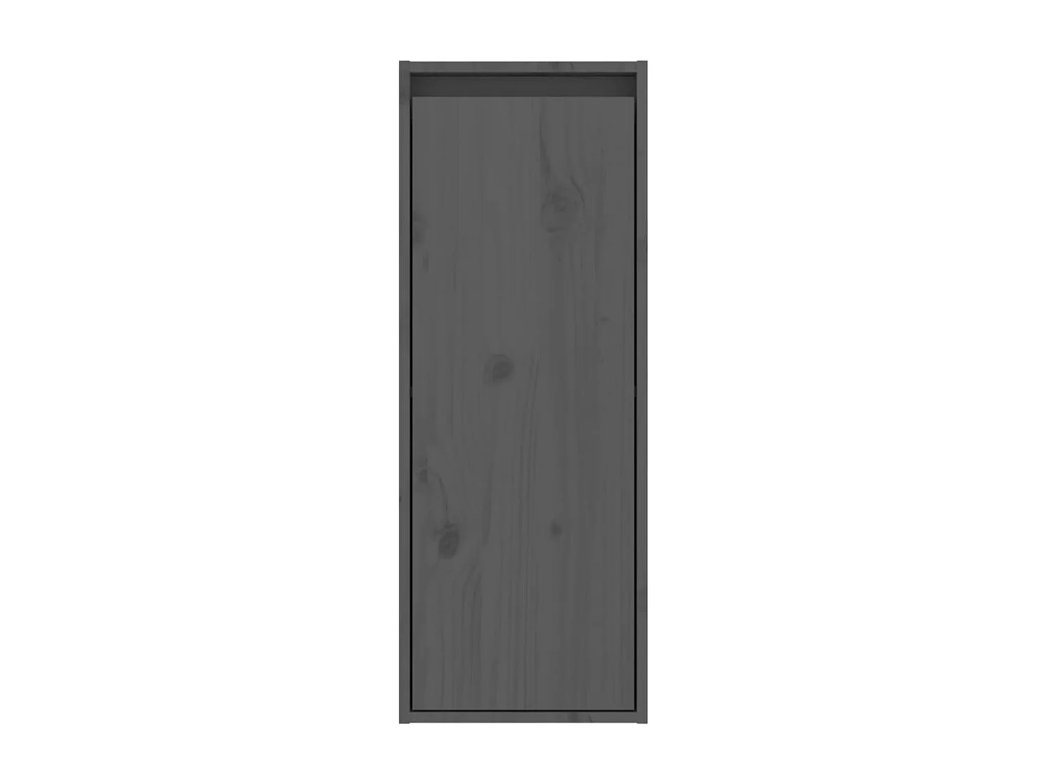 Pensili 2 pz Grigio 30x30x80 cm Legno massello di pino
