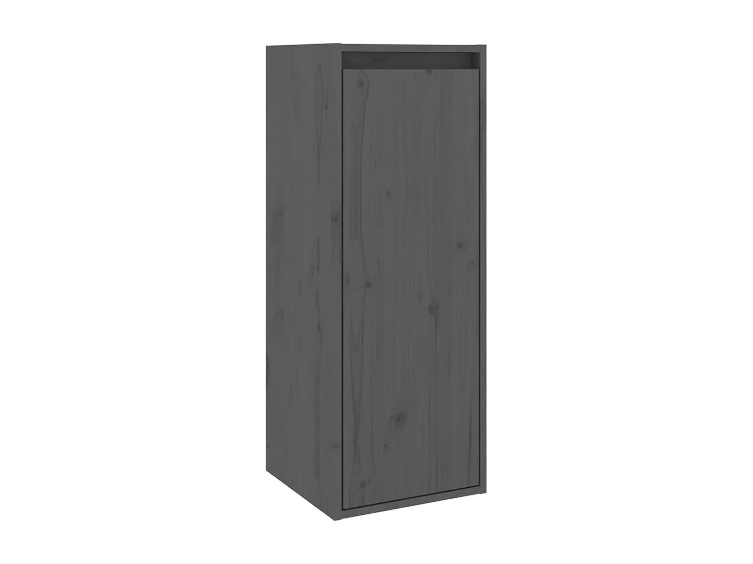 Armoires murales 2 pcs Gris 30x30x80 cm Bois de pin massif