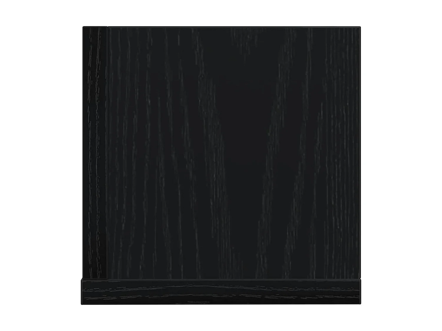 Wandplanken 2 stuks zwart 75x16,5x16,5 cm bewerkt hout