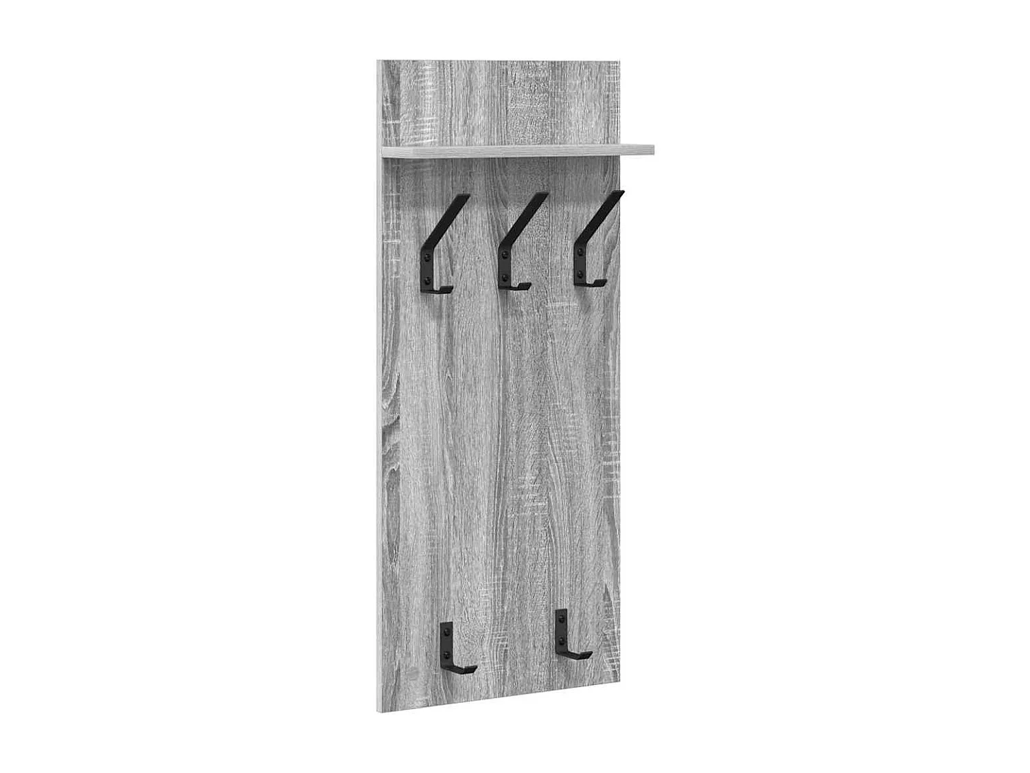 Perchero de pared con estante Sonoma, gris, 90 x 40 x 10 cm