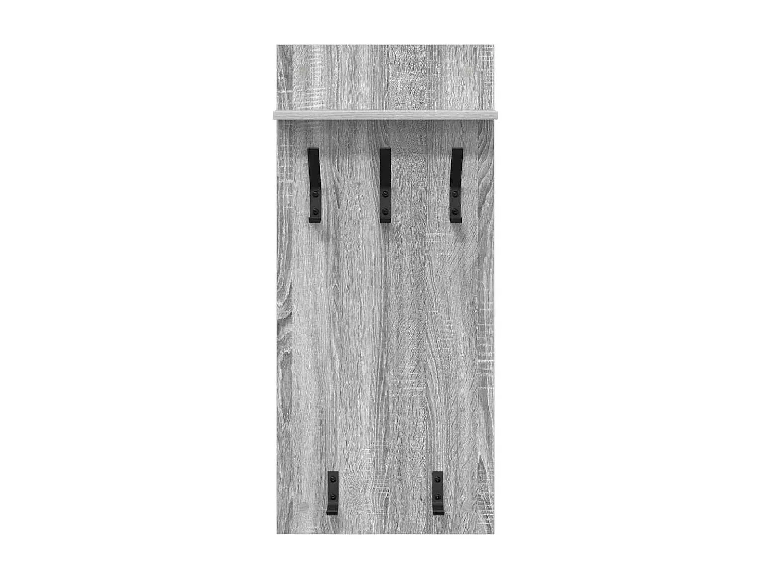 Perchero de pared con estante Sonoma, gris, 90 x 40 x 10 cm