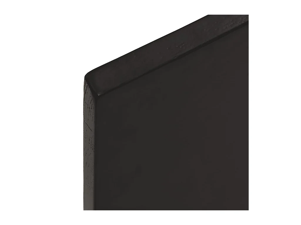 Estante de pared marrón oscuro 80x20x2 cm madera maciza de roble tratado