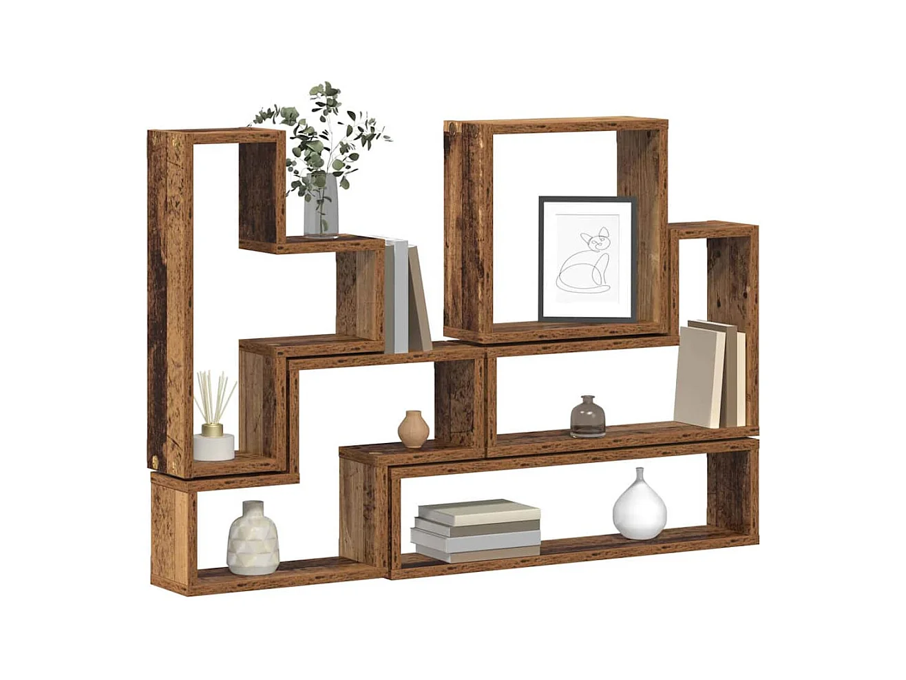 Cubo da parete Altro Legno vecchio 96 x 12 x 64 cm Legno ingegnerizzato