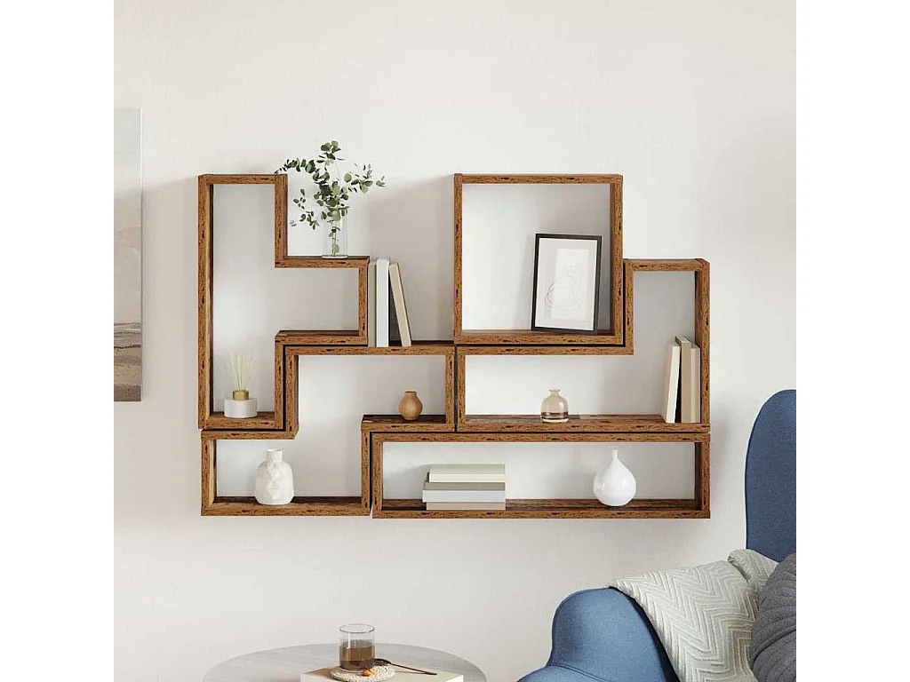 Cubo de pared Otros Madera vieja 96 x 12 x 64 cm Madera de ingeniería