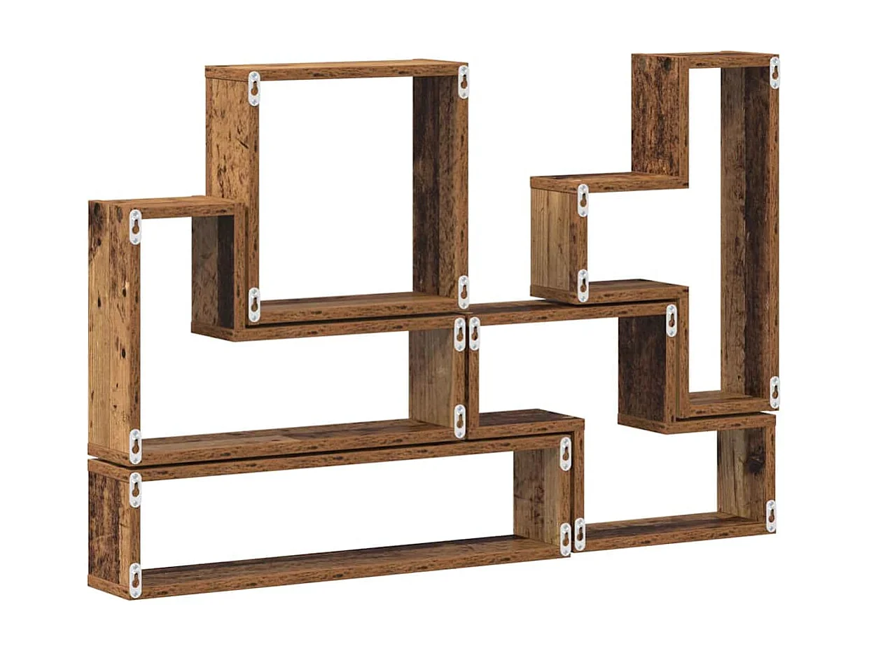 Cubo de pared Otros Madera vieja 96 x 12 x 64 cm Madera de ingeniería