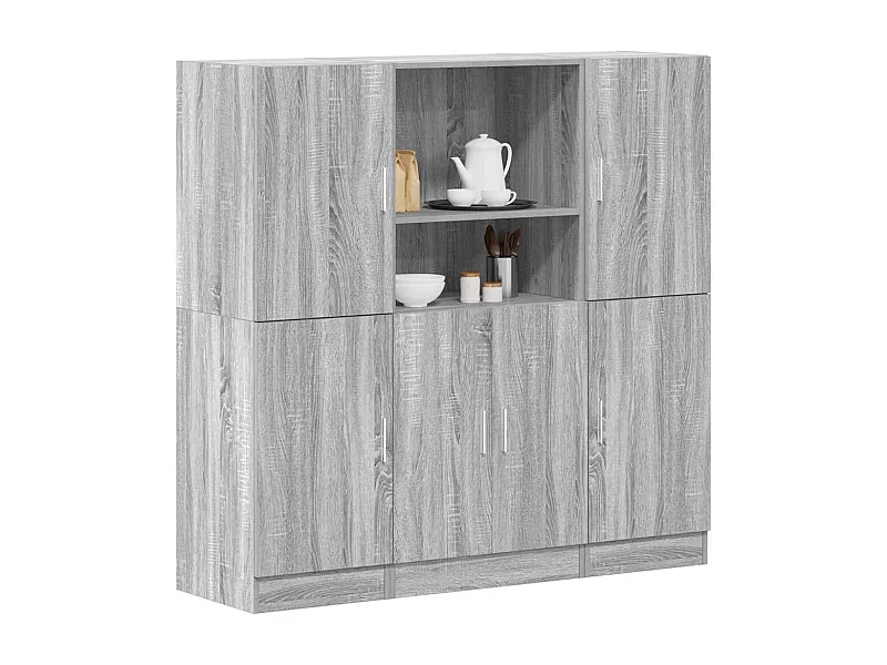 Set di mobili da cucina Sonoma Gray da 3 pezzi