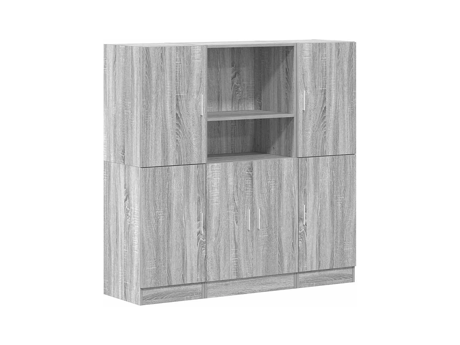 Juego de gabinetes de cocina de 3 piezas en gris Sonoma