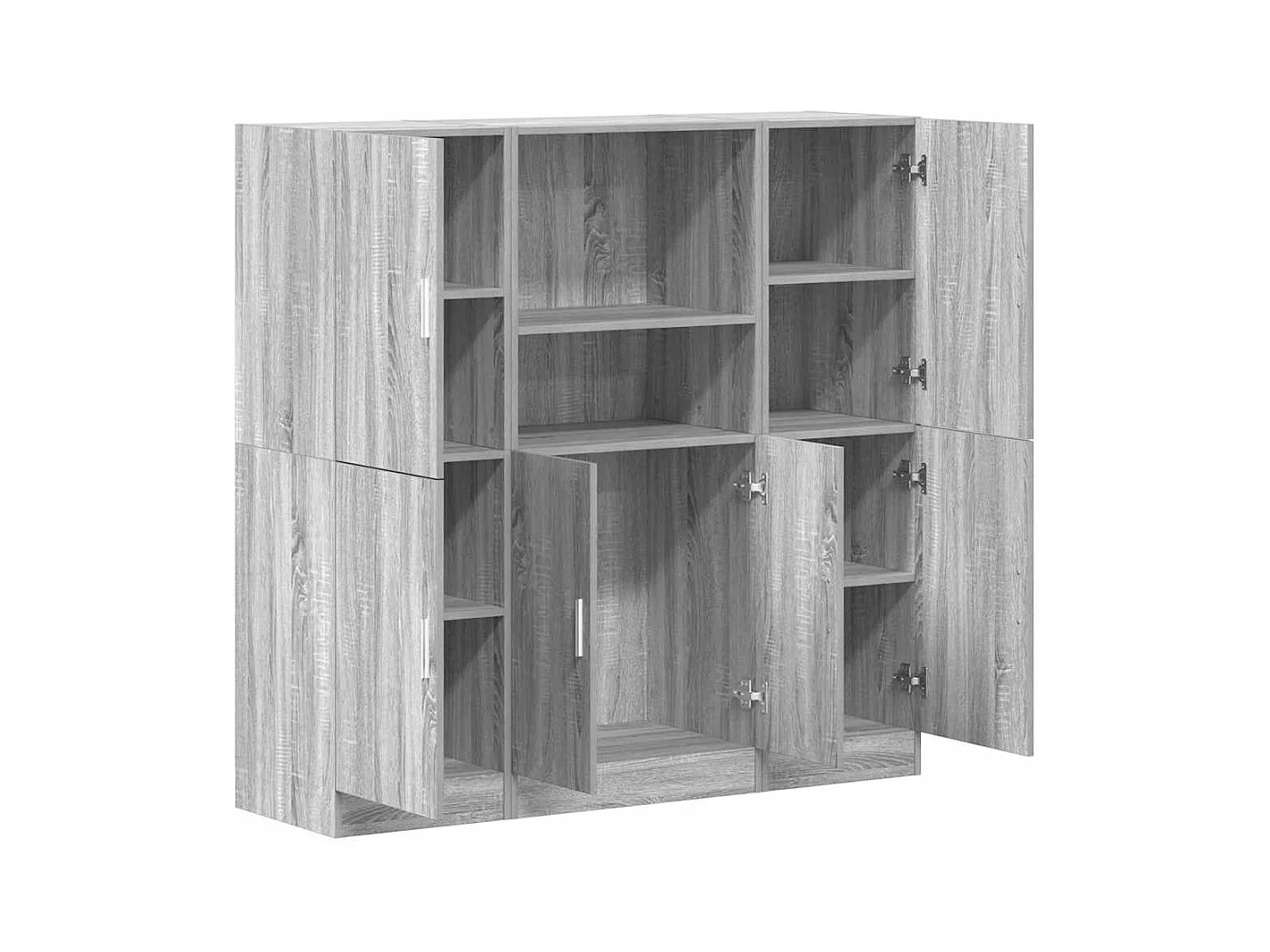 Juego de gabinetes de cocina de 3 piezas en gris Sonoma