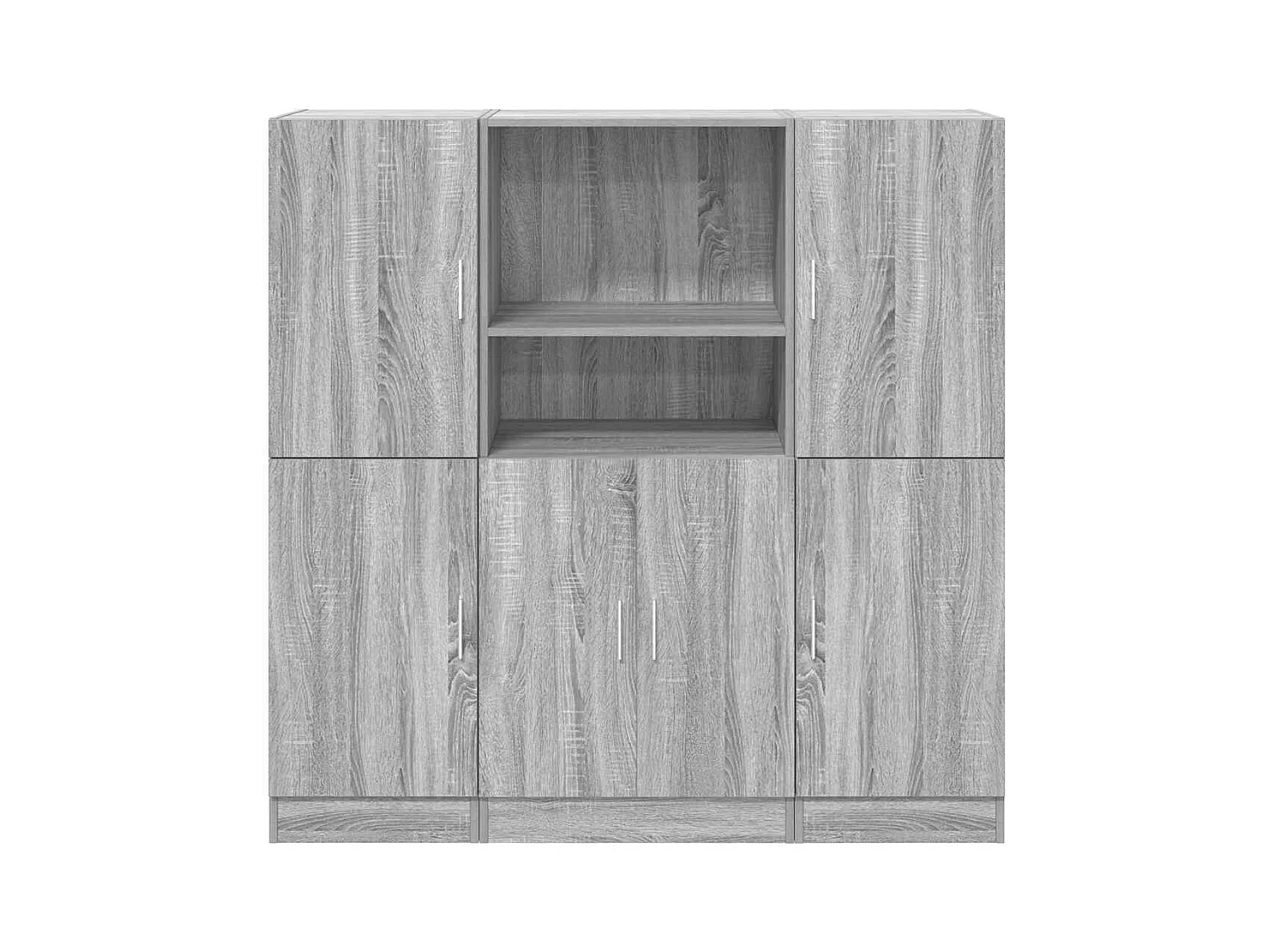 Juego de gabinetes de cocina de 3 piezas en gris Sonoma