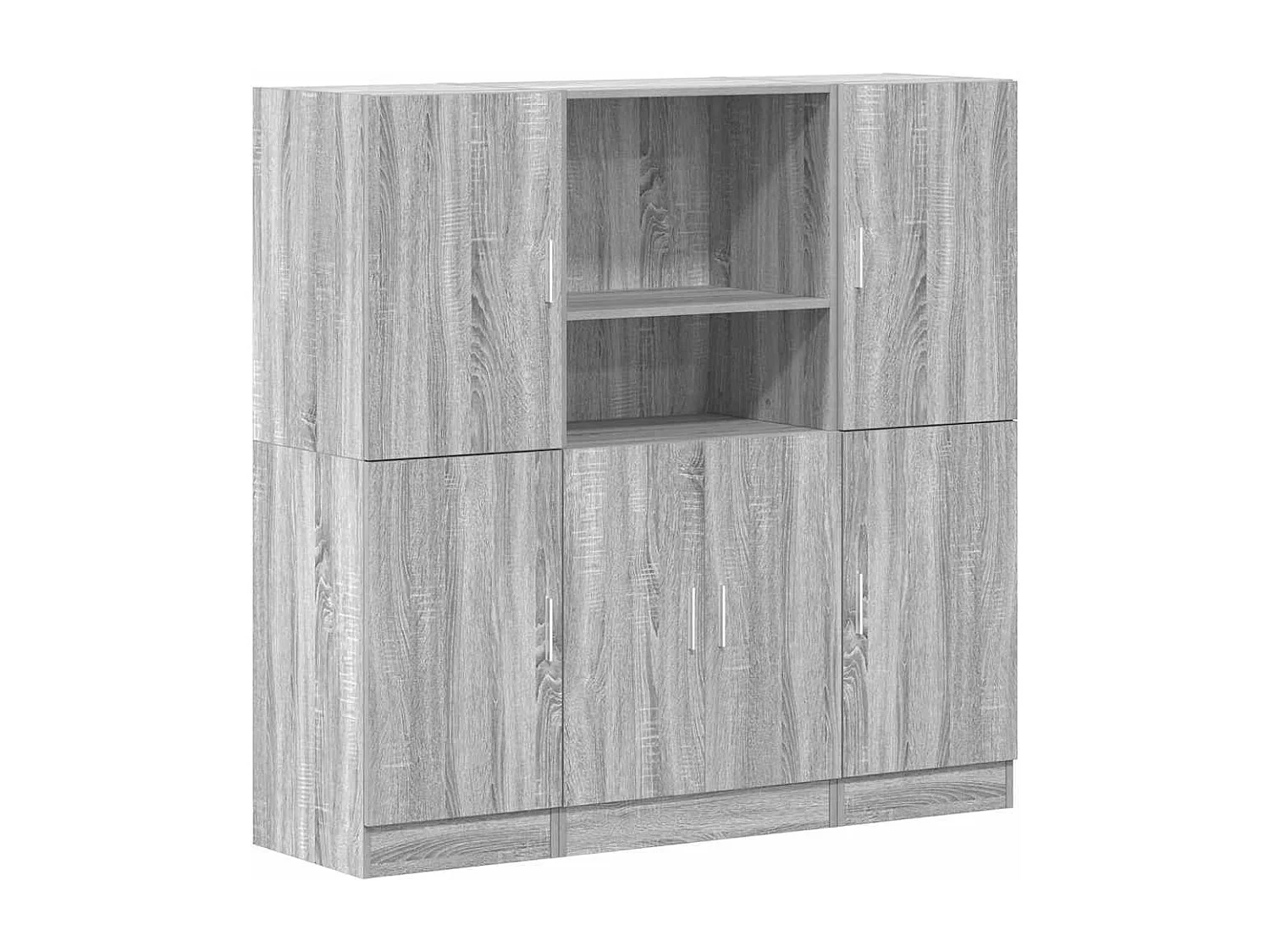 Ensemble d'armoires de cuisine 3 pcs sonoma gris