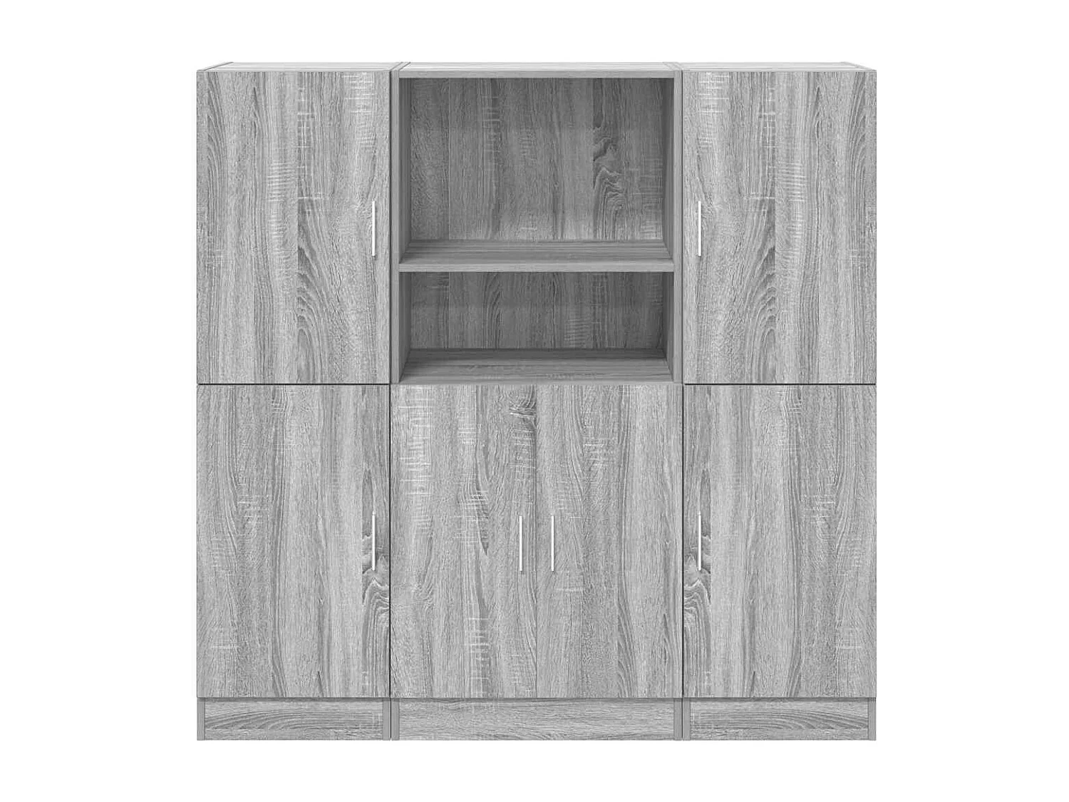 Ensemble d'armoires de cuisine 3 pcs sonoma gris