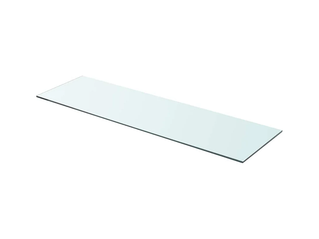 Panneaux d'étagère 2 pcs Verre Transparent 90 x 25 cm