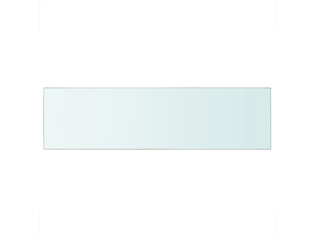 Panneaux d'étagère 2 pcs Verre Transparent 90 x 25 cm