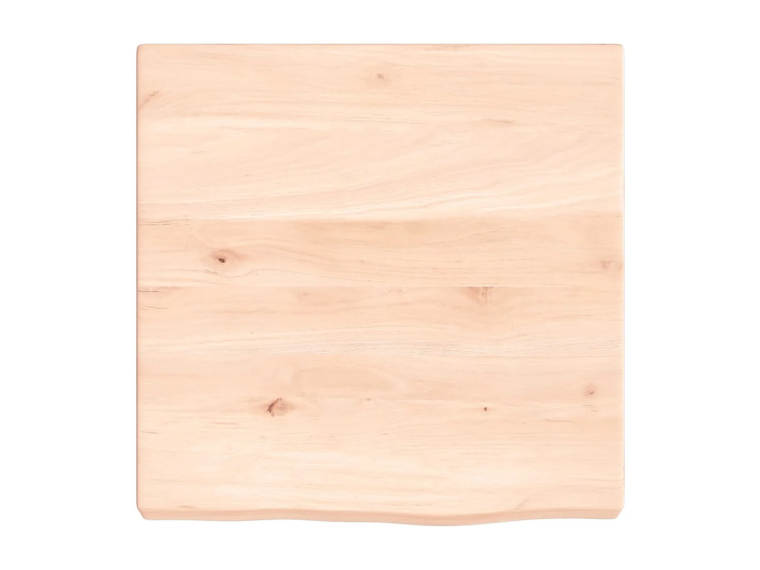 Estante de pared 40x40x(2-4)cm madera maciza de roble sin tratar