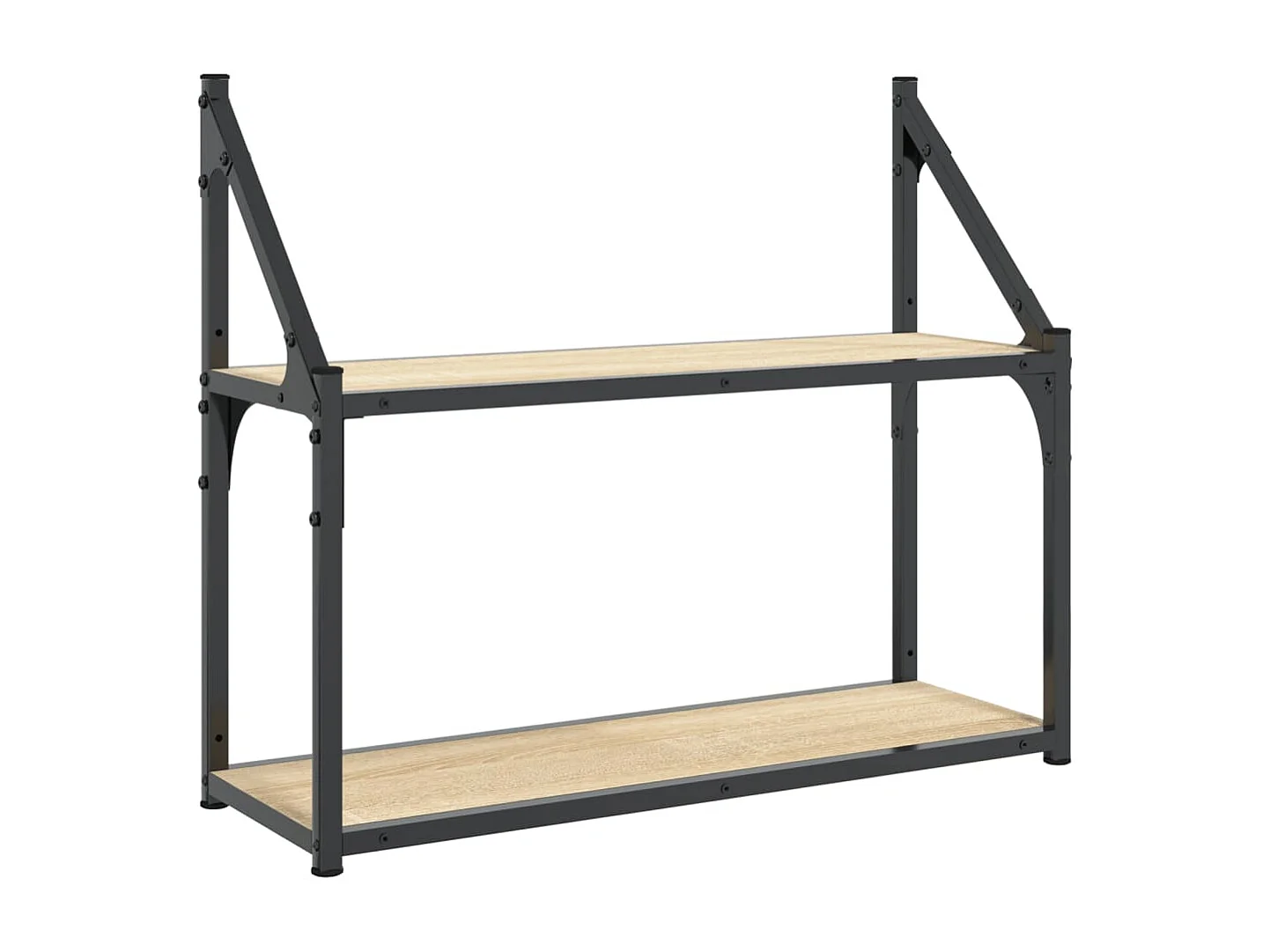 2-laags wandplank Sonoma eiken 60x21x51 cm