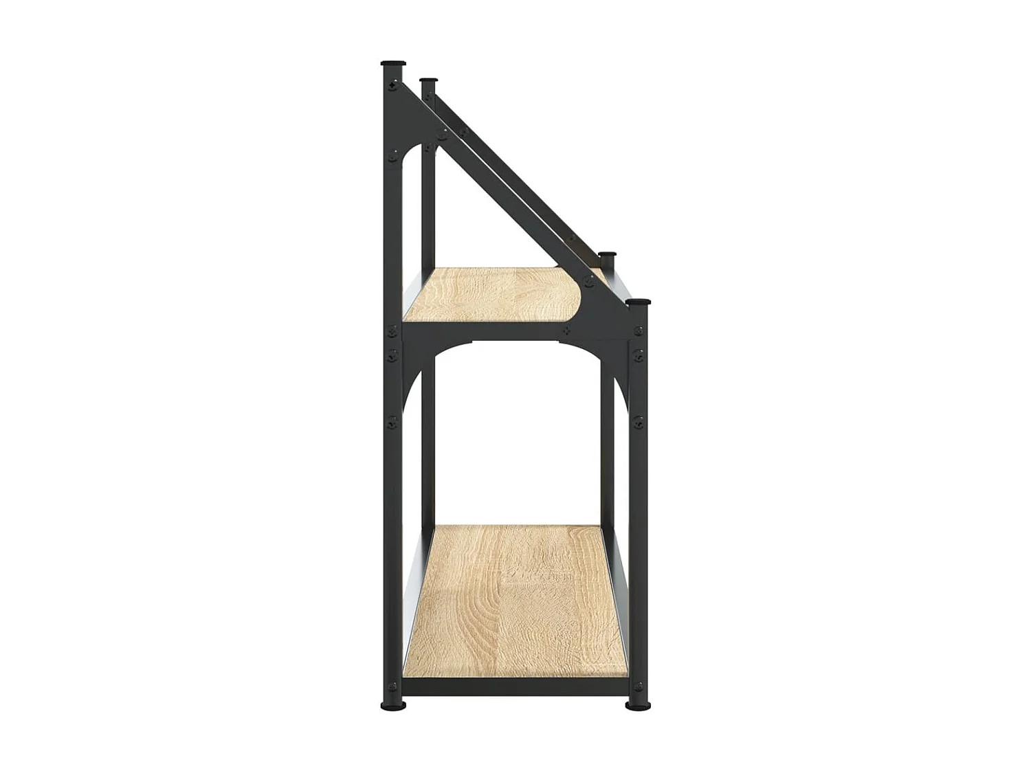 Estantería de pared de 2 niveles roble Sonoma 60x21x51 cm