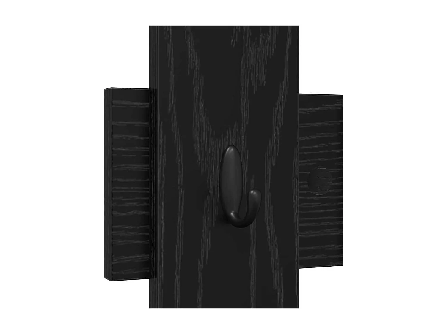 Appendiabiti da parete Rovere nero 60 x 3 x 82 cm Legno ingegnerizzato