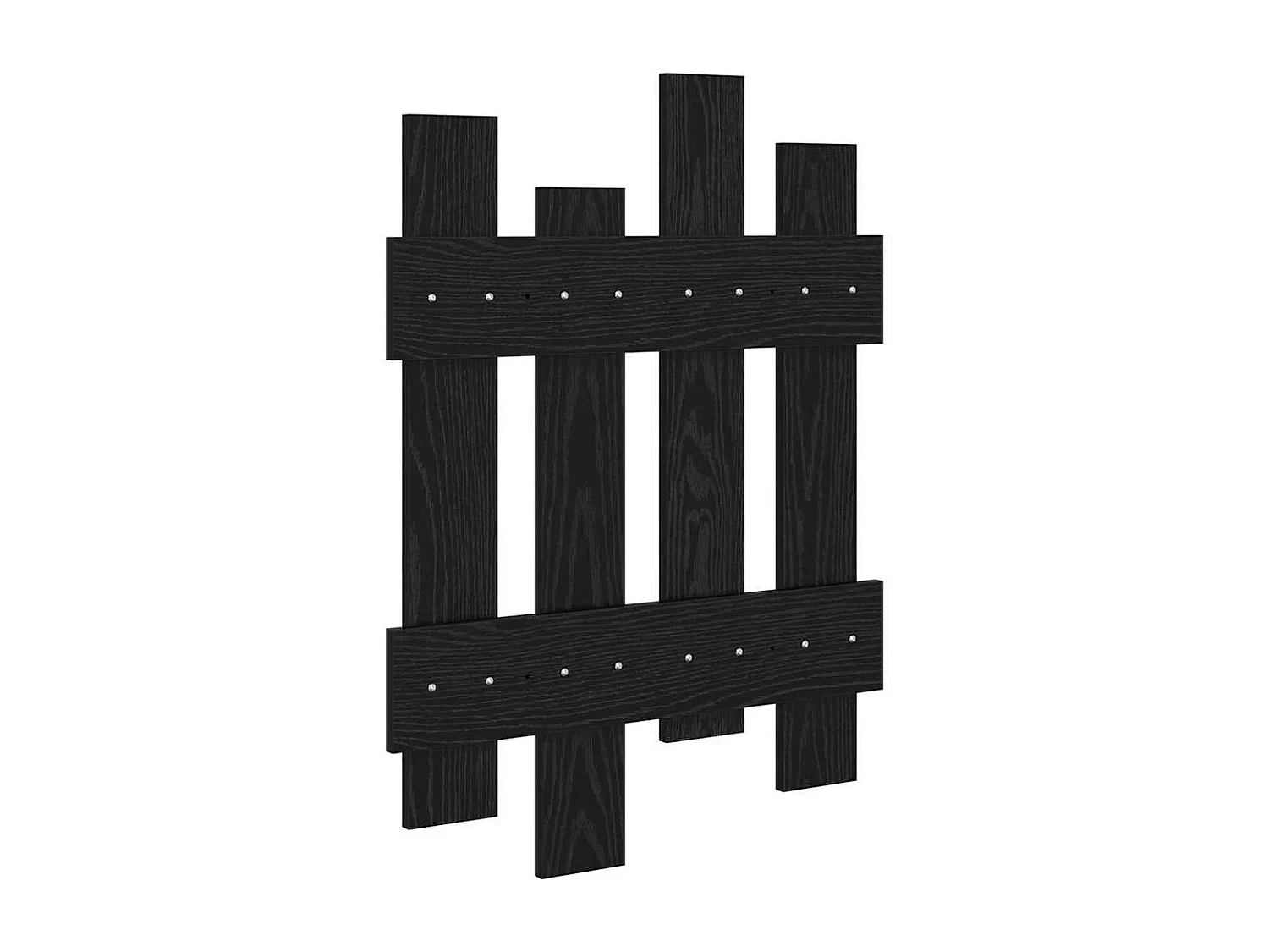 Porte-manteau mural Chêne noir 60 x 3 x 82 cm Bois d'ingénierie