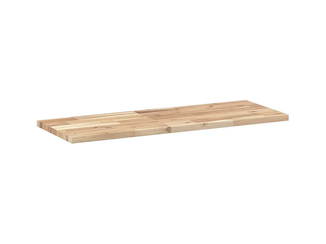 Zwevende planken 3 stuks 100x30x2 cm onbehandeld massief acacia