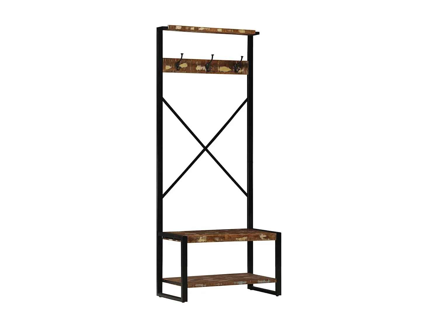 Porte-vêtements multicolore 80x40x190 cm