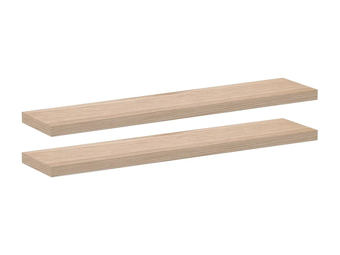 Mensole sospese 2 pezzi 110x23,5x4 cm in legno ingegnerizzato
