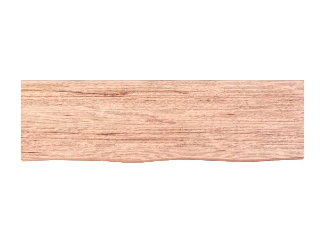 Étagère murale marron clair 100x30x2cm bois chêne massif traité
