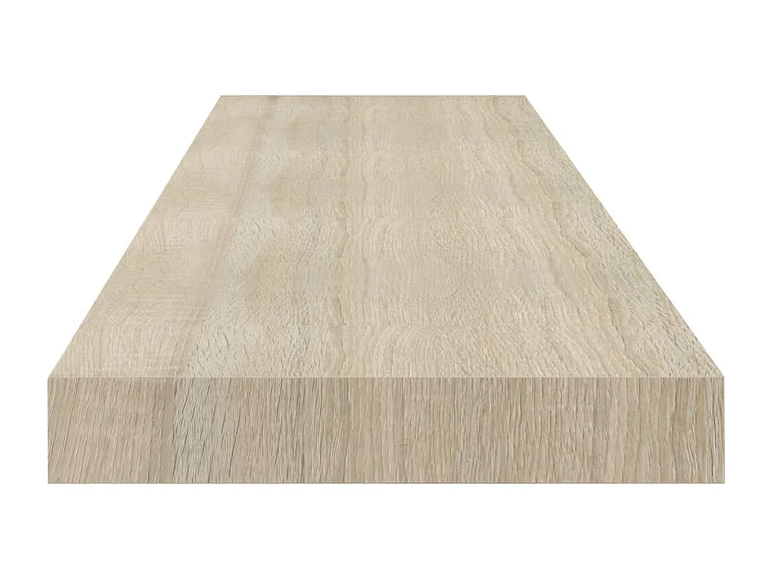 Estantes de pared flotantes 4 piezas roble 90x23,5x3,8 cm MDF