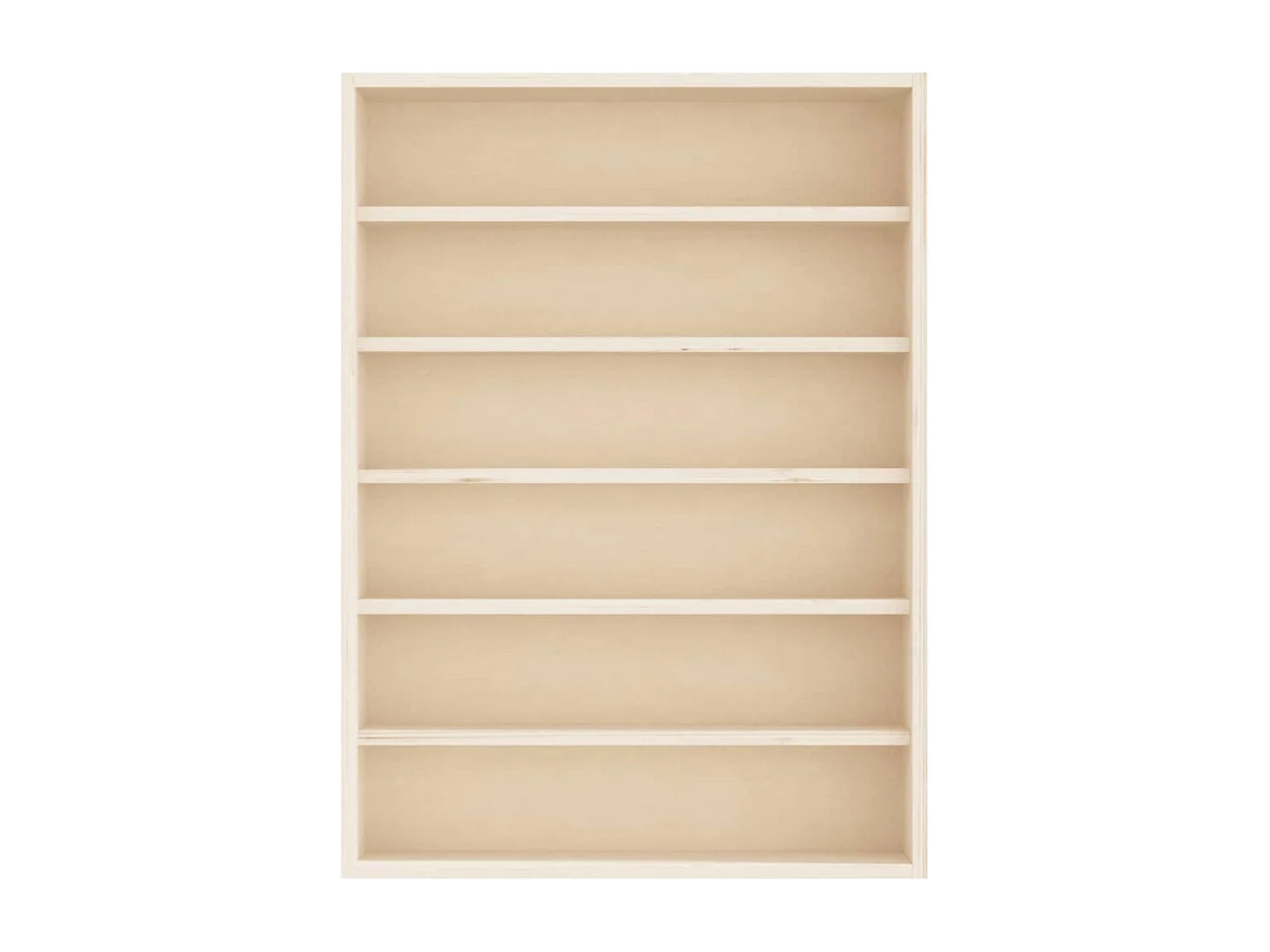 Vetrina espositiva in legno con 6 ripiani 40x8,5x55 cm