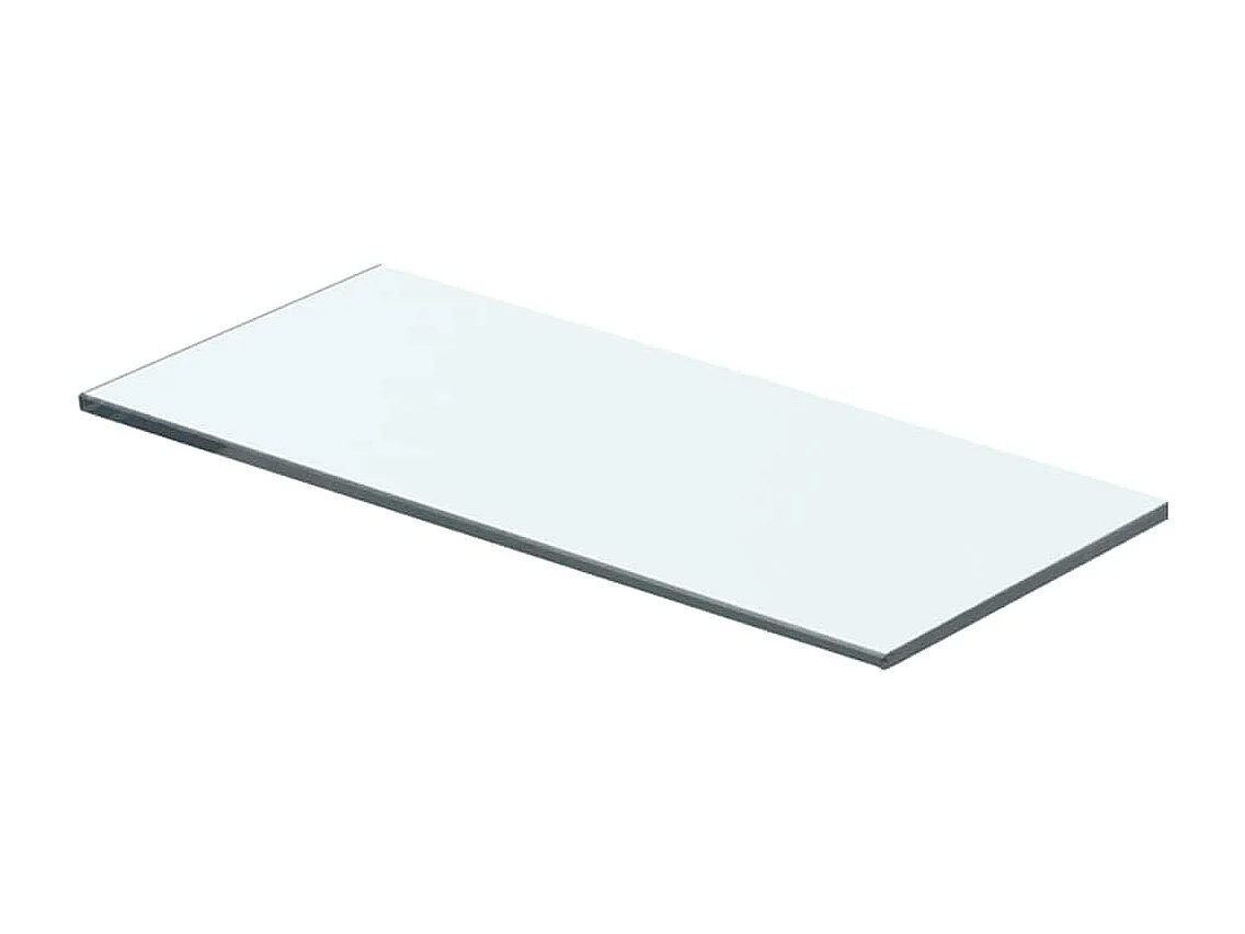 Plankpanelen 2 stuks Transparant glas 40 x 12 cm