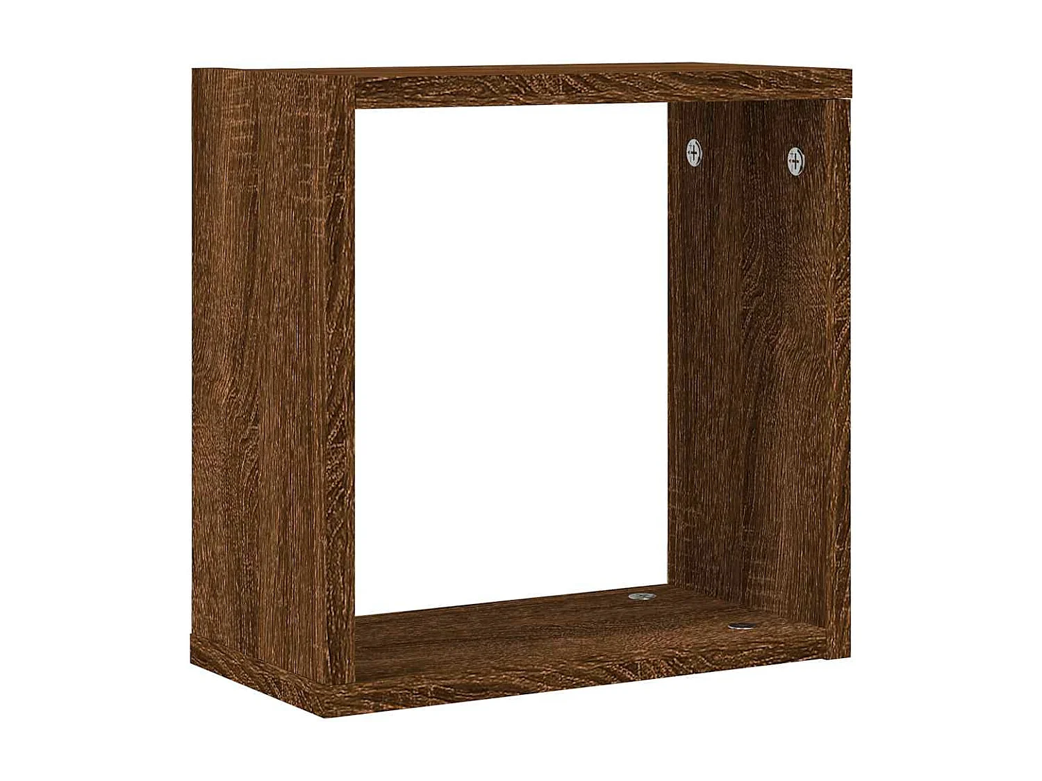 Kubus wandplanken 6 stuks bruin eiken 30x15x30cm