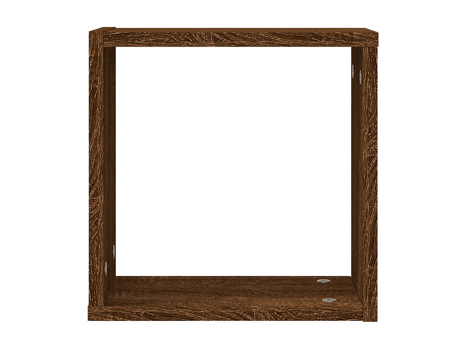 Mensole a cubo da parete 6 pezzi rovere marrone 30x15x30cm