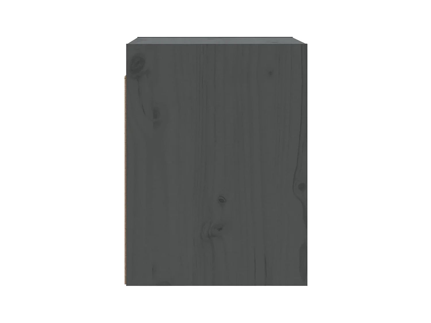 Armarios de pared 2 uds Gris 30x30x40 cm Madera maciza de pino