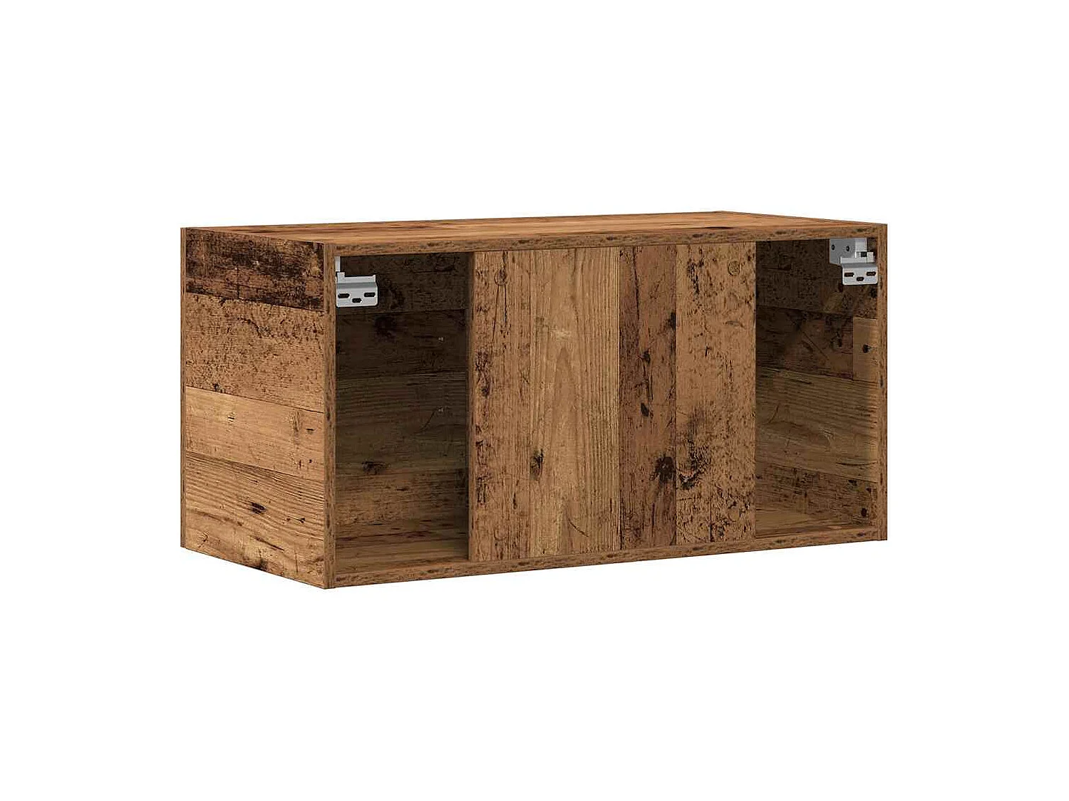 Meuble mural vieux bois 80x39x40 cm bois d'ingénierie