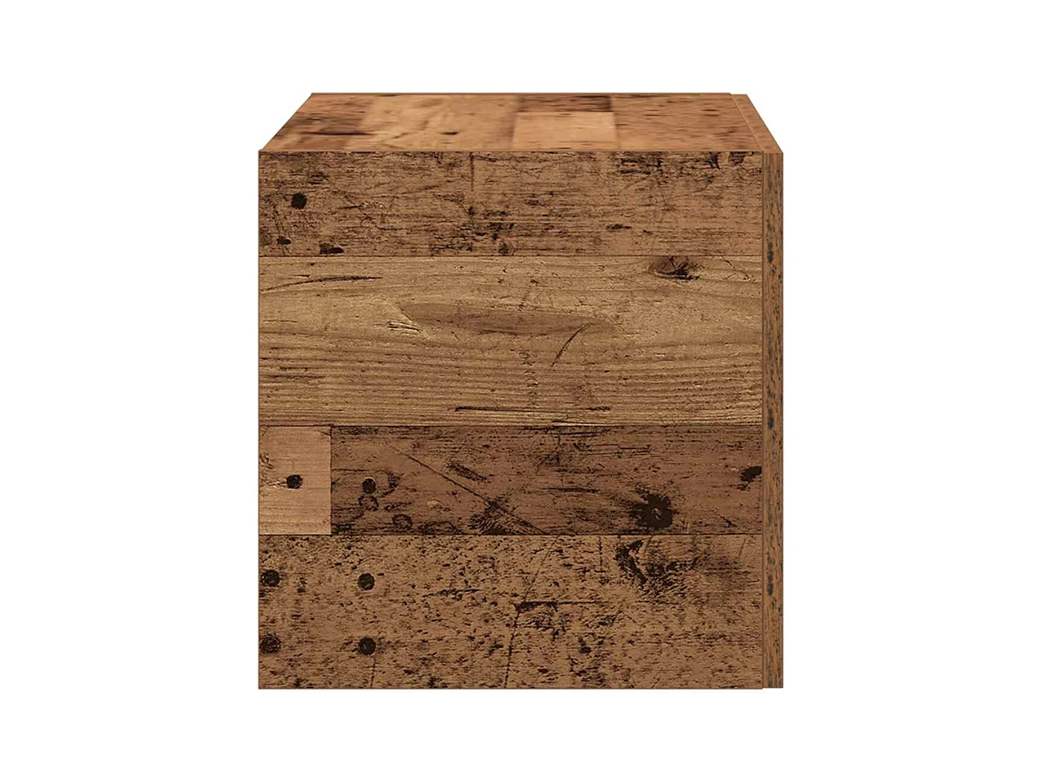 Meuble mural vieux bois 80x39x40 cm bois d'ingénierie