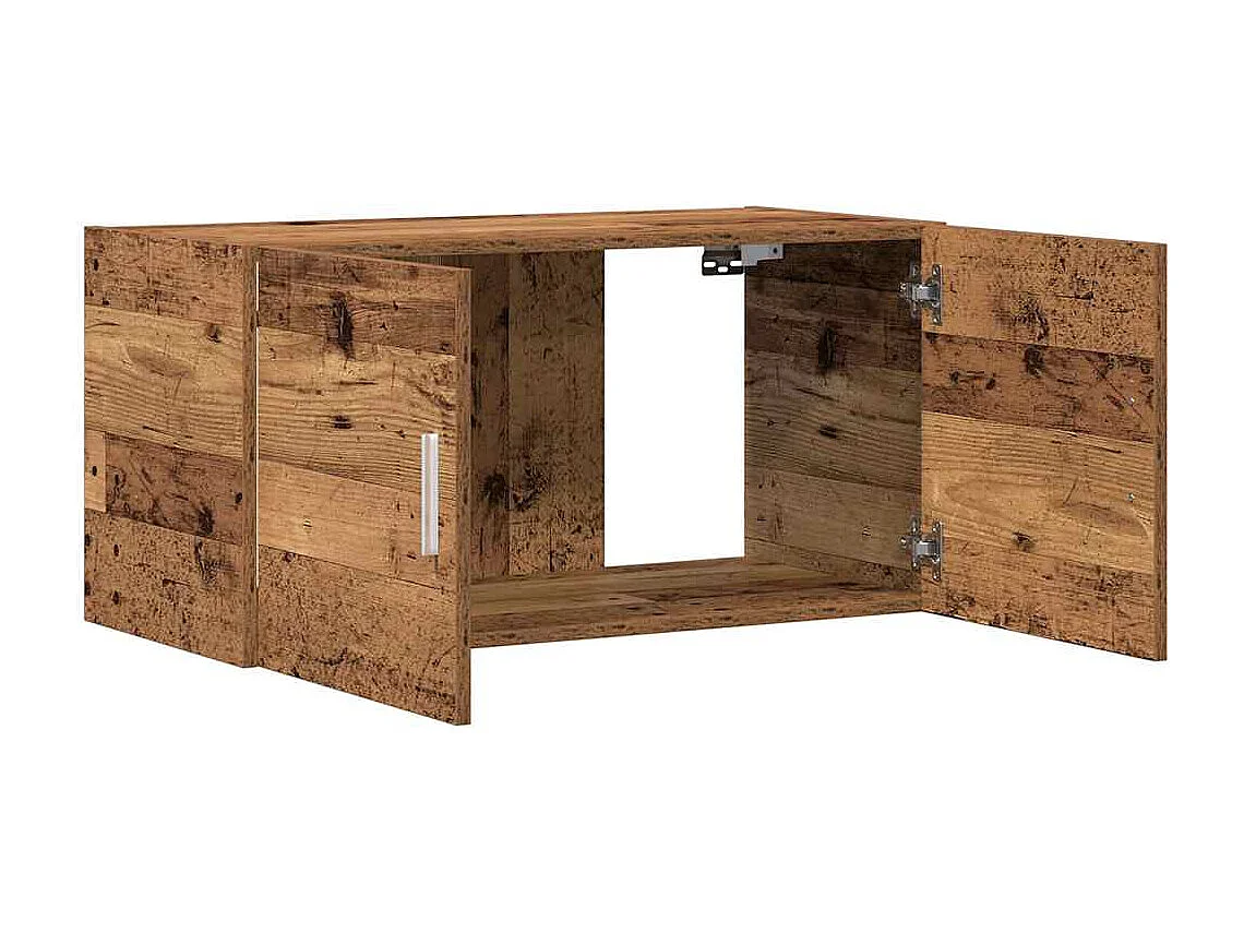 Meuble mural vieux bois 80x39x40 cm bois d'ingénierie