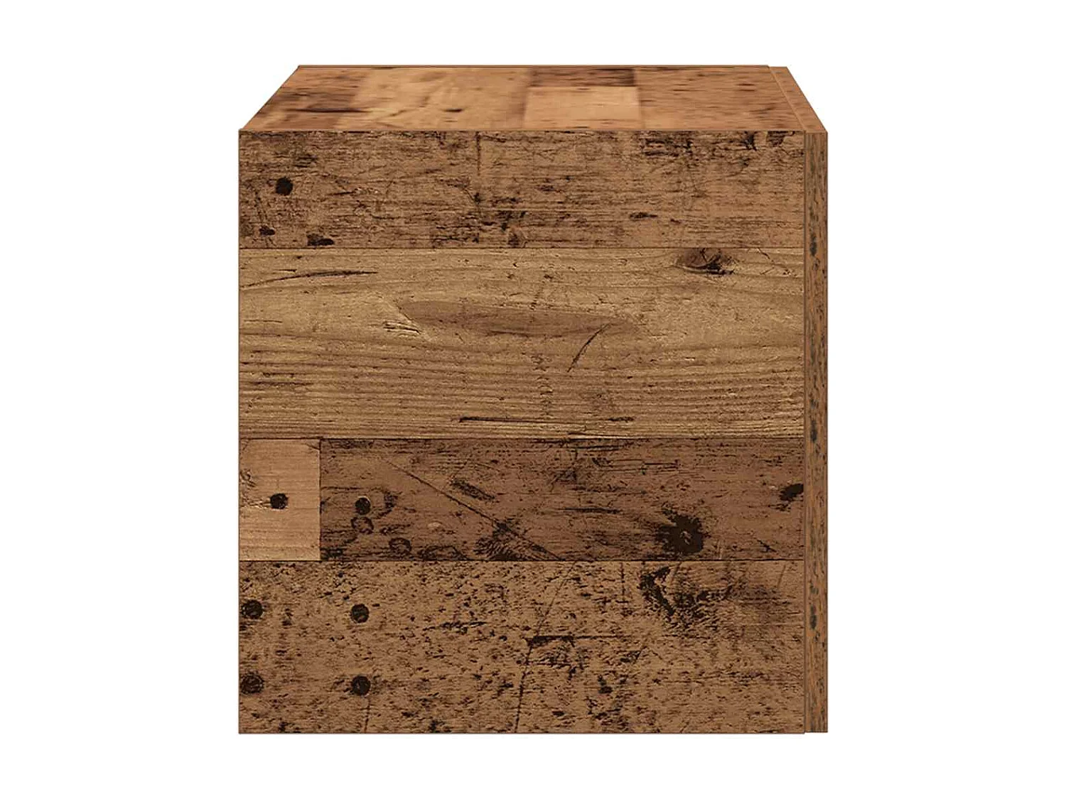 Meuble mural vieux bois 80x39x40 cm bois d'ingénierie