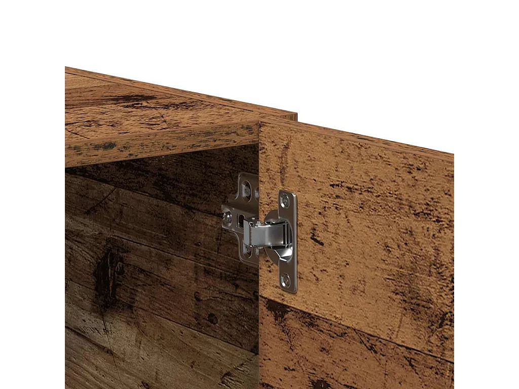 Meuble mural vieux bois 80x39x40 cm bois d'ingénierie