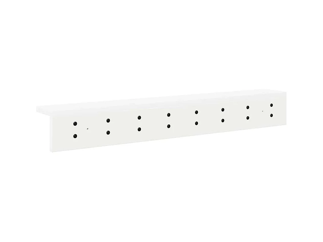 Appendiabiti da parete Bianco 80 x 10,5 x 10,5 cm Legno ingegnerizzato