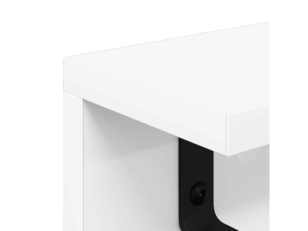 Porte-manteau mural Blanc 80 x 10.5 x 10.5 cm Bois d'ingénierie