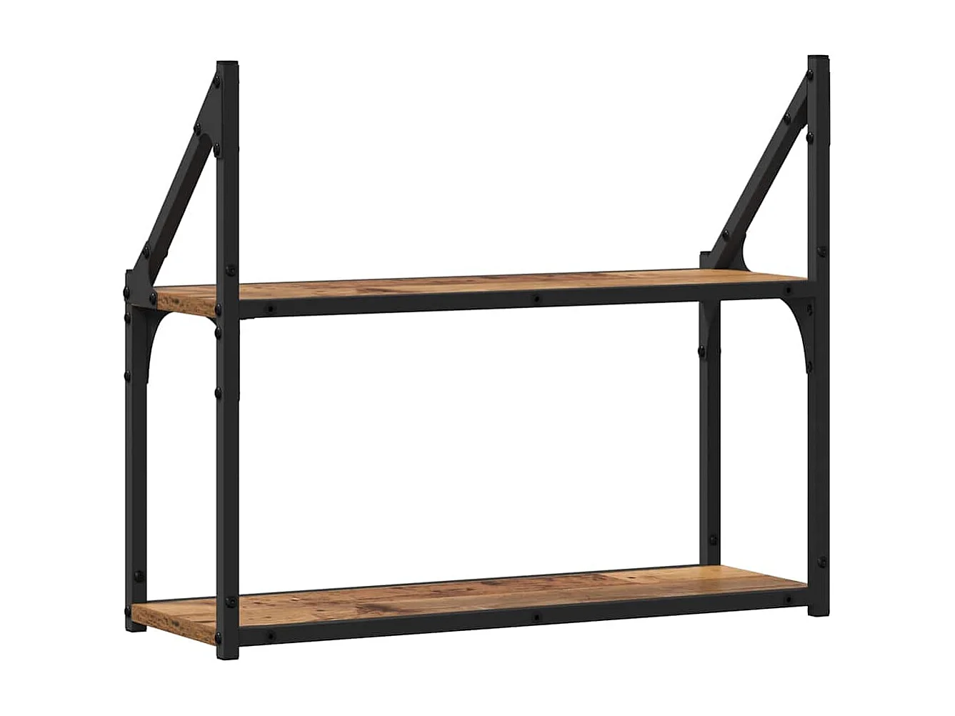 Mensola da parete in legno antico 60 x 21 x 51 cm in legno ingegnerizzato