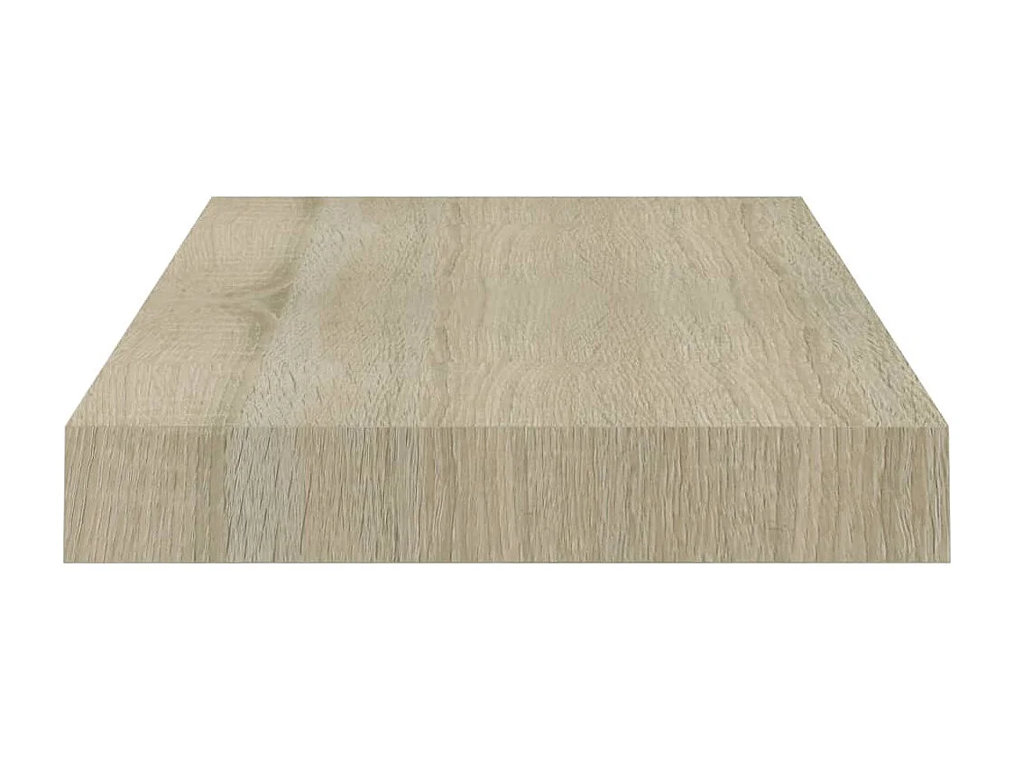 Estantes de pared flotantes 4 piezas roble 40x23x3,8 cm MDF