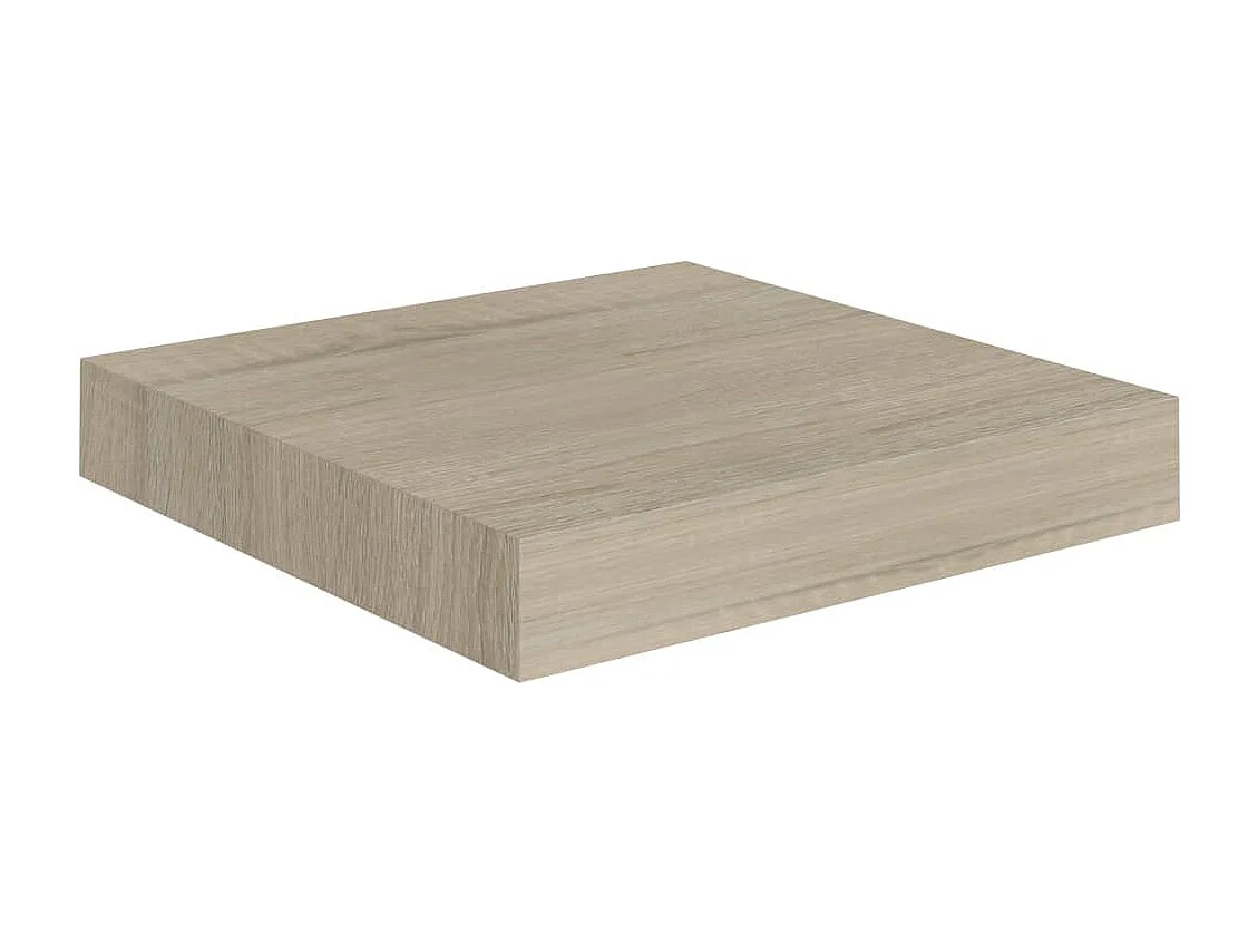 Estantes de pared flotantes 4 piezas roble 23x23,5x3,8 cm MDF
