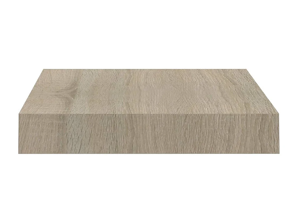 Estantes de pared flotantes 4 piezas roble 23x23,5x3,8 cm MDF