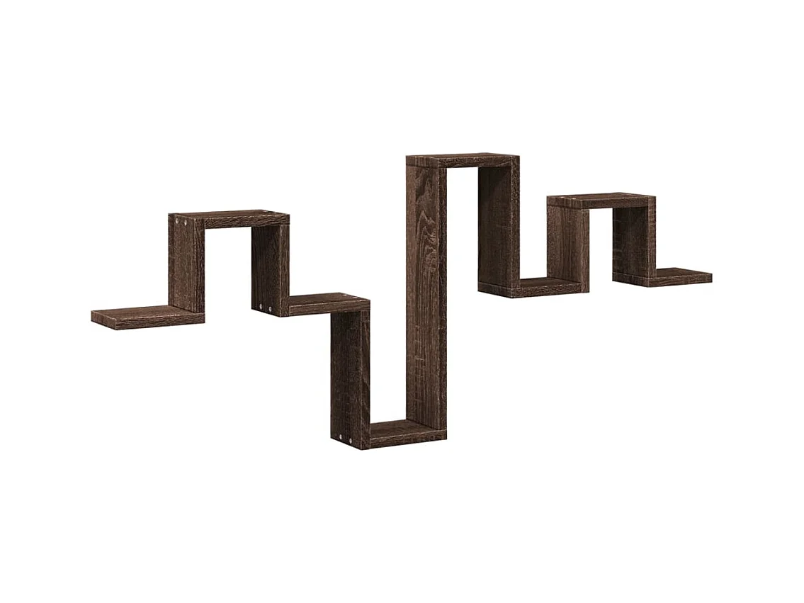 Estante de pared roble marrón 104,5x10x43 cm madera de ingeniería