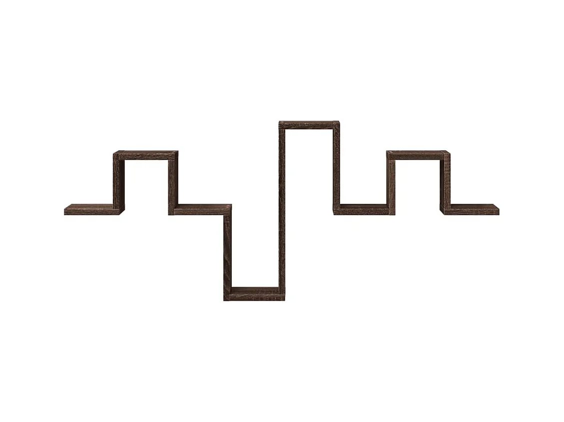 Estante de pared roble marrón 104,5x10x43 cm madera de ingeniería