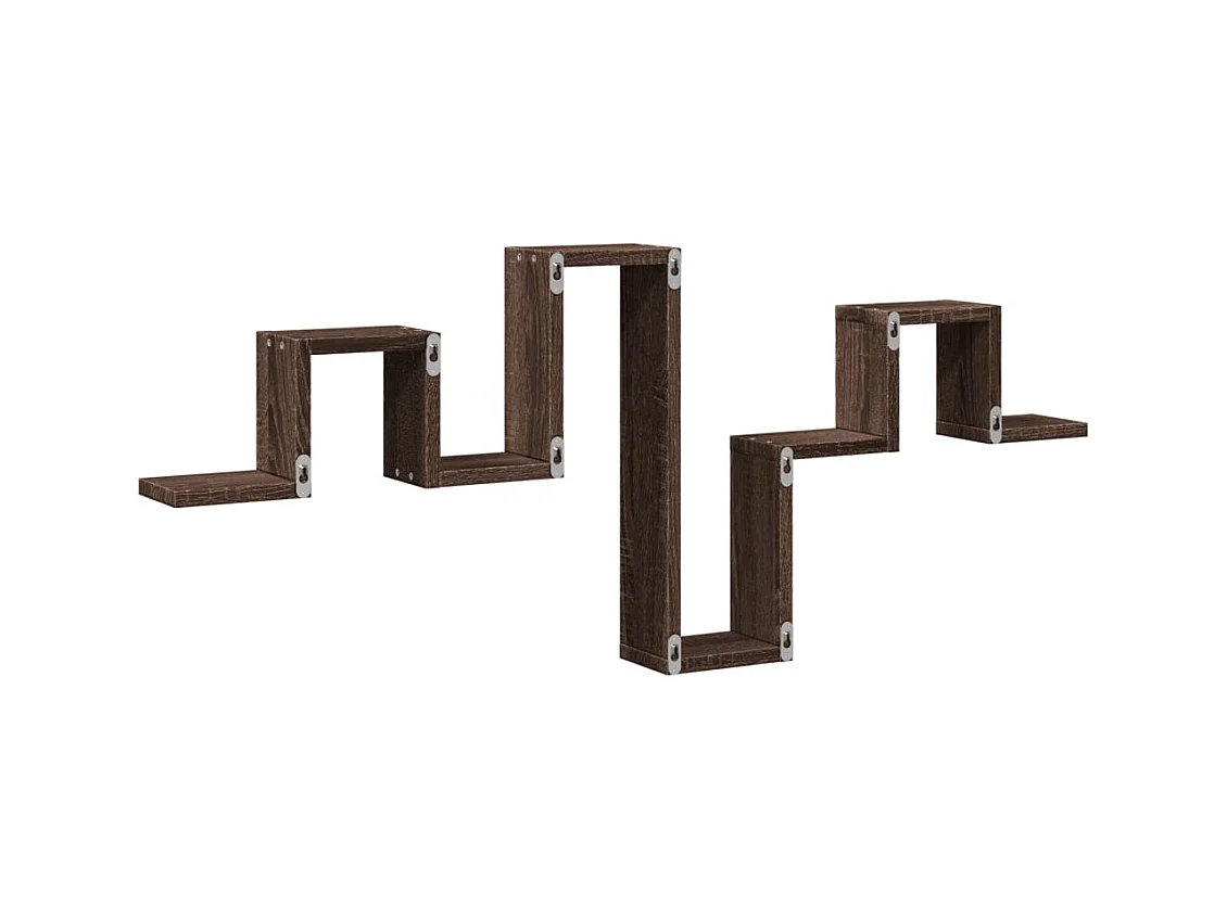 Estante de pared roble marrón 104,5x10x43 cm madera de ingeniería